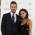  Mariés depuis 1999 : David Beckham et Victoria Beckham lors d'une nouvelle édition du Global Gift Gala à l'hôtel Corinthia à Londres, Royaume Uni, le 19 novembre 2016.  