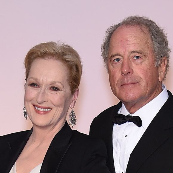 Mariés depuis 1978 : Meryl Streep et son mari Don Gummer - People à la 87ème cérémonie des Oscars à Hollywood le 22 février 2015 