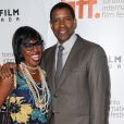  Mariés depuis 1983 : Denzel Washington et sa femme Pauletta - Première du film "The Equalizer" lors du festival international du film de Toronto. Le 7 septembre 2014  