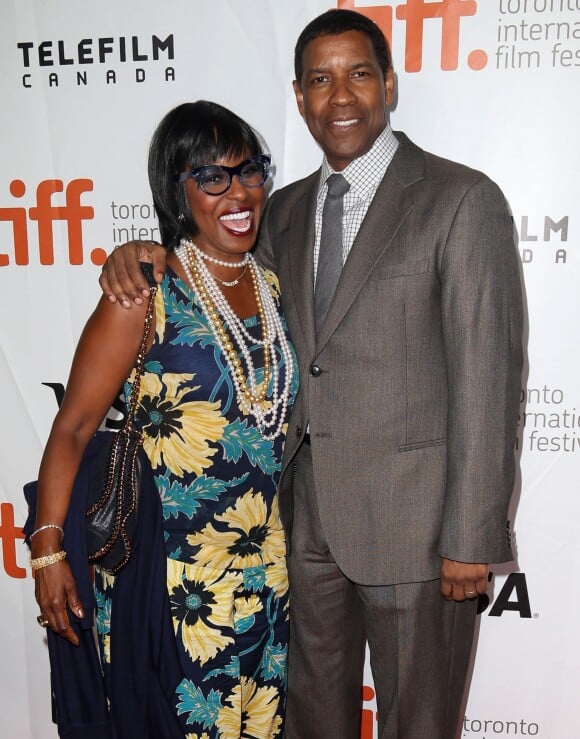 Mariés depuis 1983 : Denzel Washington et sa femme Pauletta - Première du film "The Equalizer" lors du festival international du film de Toronto. Le 7 septembre 2014 