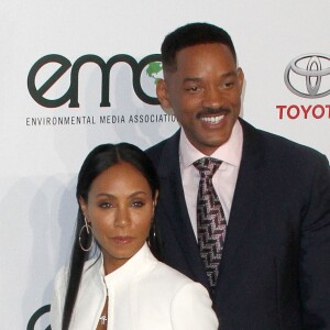 Mariés depuis 1977 : Will Smith et sa femme Jada Pinkett - Célébrités arrivant au 26ème EMA Awards au studio de la Warner à Burbank le 22 octobre 2016 