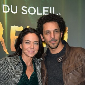 Semi-exclusif - Tomer Sisley et sa compagne Sandra Zeitoun de Matteis - Première du spectacle du Cirque Du Soleil "VareKai" à L'AccordArena de Paris, France, le 7 décembre 2016.