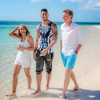 Tony Yoka et Estelle Mossely en vacances à l'îla Maurice, au Dinarobin Beachcomber Golf Resort & Spa, octobre 2016. ©Beachcomber Hotels & Resorts