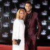 Estelle Mossely et son fiancé Tony Yoka à la 18ème cérémonie des "NRJ Music Awards" au Palais des Festivals à Cannes, le 12 novembre 2016.