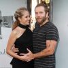 Teresa Palmer enceinte et son mari Mark Webber à la première de Lights Out au théâtre TCL Chinese à Hollywood, le 19 juillet 2016