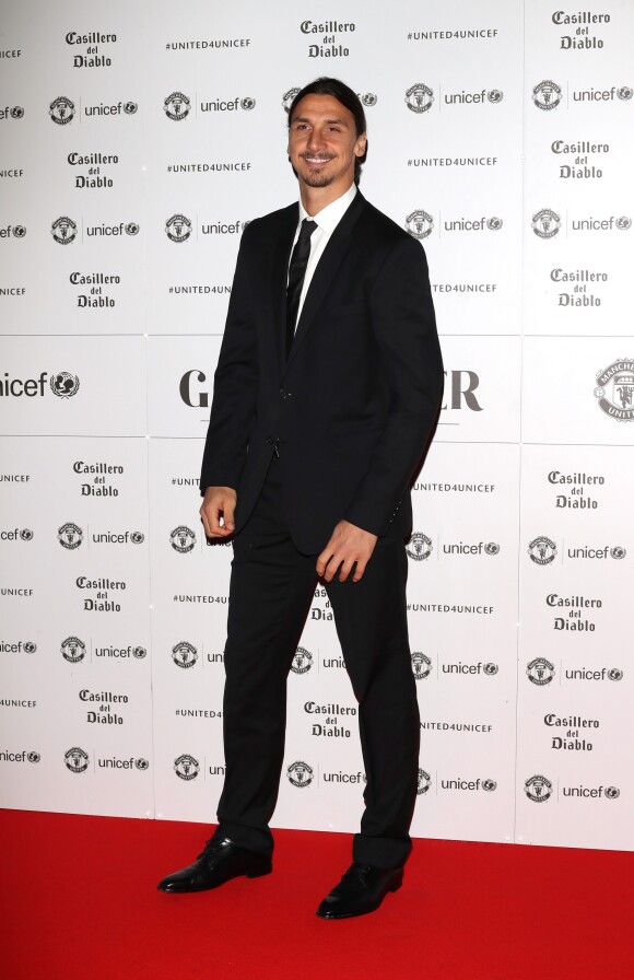 Zlatan Ibrahimovic - Photocall du dîner de gala "The United for UNICEF" au stade Old Trafford à Manchester, le 31 octobre 2016.