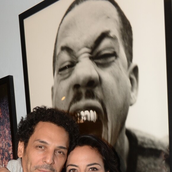 Exclusif - Tomer Sisley et sa compagne Sandra Zeitoun de Matteis - Vernissage privé de l'exposition "JoeyStarr Punk Funk Hero" à la galerie Artcube à Paris, France, le 1 décembre 2016.