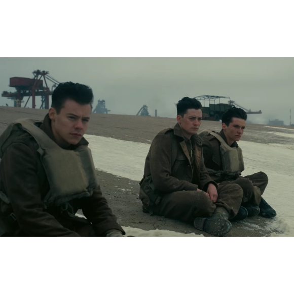 Harry Styles dans la bande-annonce de Dunkerque (capture d'écran)
