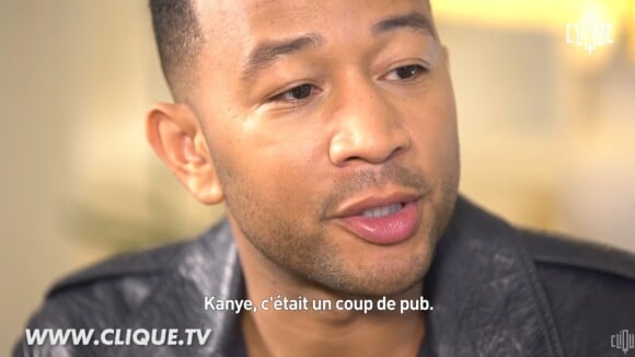 John Legend en interview pour Mouloud Achour dans l'émission "Clique" sur Canal+ le 14 décembre 2016