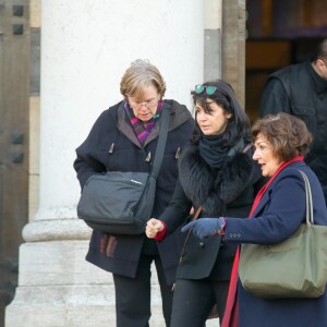 Exclusif - Obsèques de Jean-Claude Deret, le père de Zabou Breitman au cimetière du Père Lachaise à paris le 17 décembre 2016.