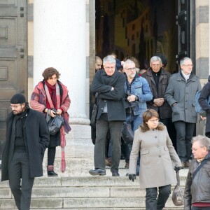 Exclusif - Obsèques de Jean-Claude Deret, le père de Zabou Breitman au cimetière du Père Lachaise à paris le 17 décembre 2016.