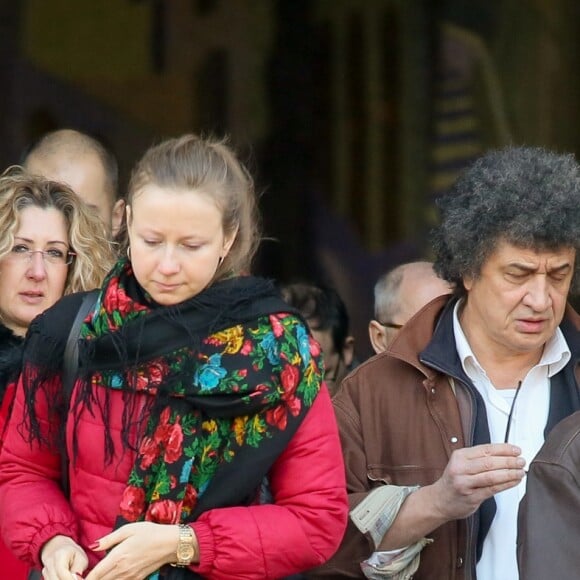 Exclusif - Obsèques de Jean-Claude Deret, le père de Zabou Breitman au cimetière du Père Lachaise à paris le 17 décembre 2016.