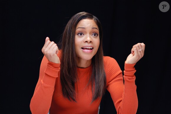 Naomie Harris, en conférence de presse pour le film "Collateral Beauty". Le 2 décembre 2016 au Crosby Street Hotel, à New York.