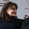 Fanny Ardant et Gérard Depardieu sont en conférence de presse à Moscou pour "La musica deuxième", une pièce de théatre de Margerite Duras le 7 octobre 2015.