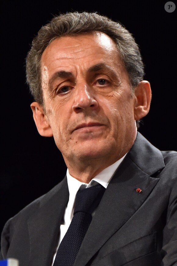 Nicolas Sarkozy - Nicolas Sarkozy en meeting au palais Nikaia pour la campagne des primaires des Républicains en vue de l'élection présidentielle de 2017, Nice le 15 novembre 2016. © Bruno Bebert/Bestimage