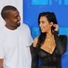 Kanye West et sa femme Kim Kardashian - Photocall des MTV Video Music Awards 2016 au Madison Square Garden à New York. Le 28 août 2016.