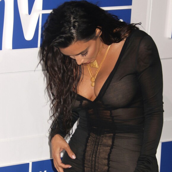 Kim Kardashian - Photocall des MTV Video Music Awards 2016 au Madison Square Garden à New York. Le 28 août 2016.