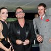 Victoria Pendleton, Bono et Bradley Wiggins le 4 septembre 2012 à l'Opéra de Londres pour la soirée GQ Men of the Year.