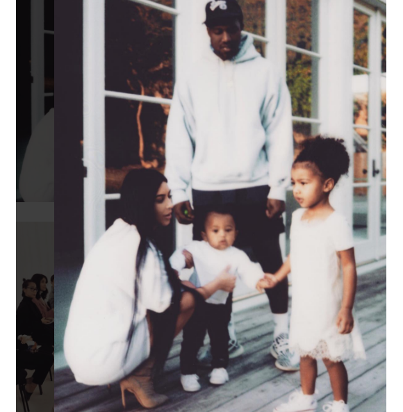 Kim Kardashian est de retour sur Instagram. Un come-back pour lequel elle a posté une adorable photo de famille. Le 3 janvier 2016.