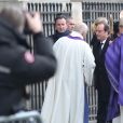 François Hollande, président de la République - Obsèques de François Chérèque, ancien secrétaire général de la CFDT en l'église Saint-Sulpice, Place Saint-Sulpice à Paris, le 5 janvier 2017.