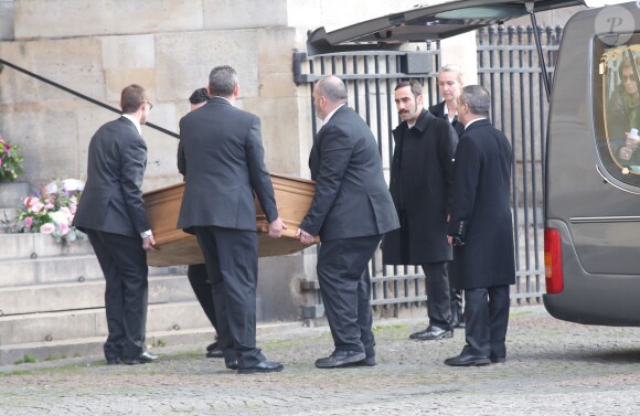 Cercueil - Obsèques de François Chérèque, ancien secrétaire général de la CFDT en l'église Saint-Sulpice, Place Saint-Sulpice à Paris, le 5 janvier 2017.