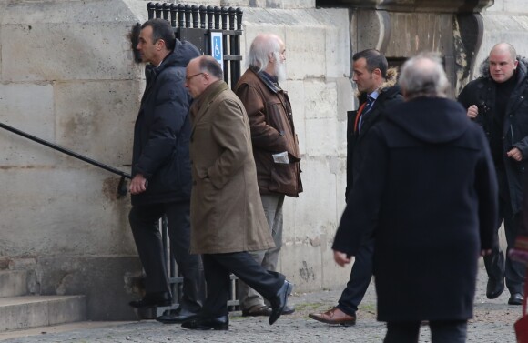 Bernard Cazeneuve, premier ministre - Obsèques de François Chérèque, ancien secrétaire général de la CFDT en l'église Saint-Sulpice, Place Saint-Sulpice à Paris, le 5 janvier 2017.