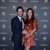 Daniel Brühl et sa compagne Felicitas Rombold enceinte - Photocall de la soirée Jaeger-LeCoultre lors du 73ème Festival du Film de Venise, la Mostra, le 6 septembre 2016.