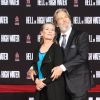 Jeff Bridges et sa femme Susan Geston - Jeff Bridges laisse ses empreintes sur le ciment lors d'une cérémonie au théâtre Chinese à Hollywood le 6 janvier 2017