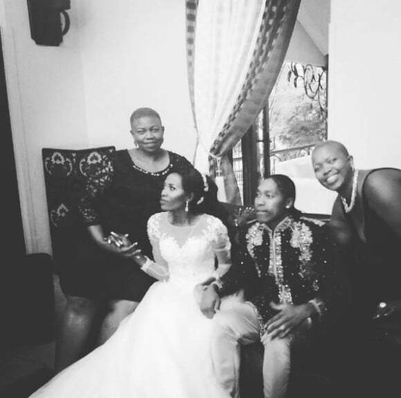 Mariage de l'athlète Caster Semenya et Violet Raseboya, à Pretoria, le 7 janvier 2017