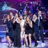 Exclusif - Les chanteurs de la Star Academy Saison 4 (Karima Charni, Hoda Sanz, Mathieu Johann, Tina Tictone, Lucie Bernardoni, Sofiane Tadjine-Lambert, Francesca Antoniotti, Enrique Toyos) - Emission hommage à "Grégory Lemarchal, 10 ans après l'histoire continue" au Zénith de Paris et retransmis en direct sur TF1 le 7 janvier 2017. © Cyril Moreau/Bestimage