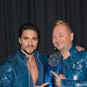 Exclusif - Sébastien Cauet et Olivier Dion - Sébastien Cauet chante dans la comédie musicale "Les 3 Mousquetaires" au Palais des Sports à Paris le 8 décembre 2016.