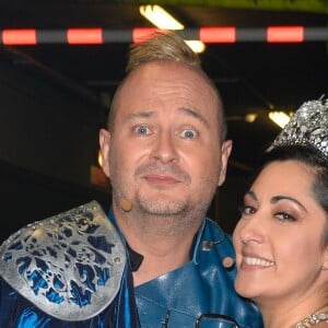 Exclusif - Sébastien Cauet et Victoria Petrosillo - Sébastien Cauet chante dans la comédie musicale "Les 3 Mousquetaires" au Palais des Sports à Paris le 8 décembre 2016.