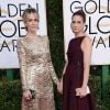 Sarah Paulson et Amanda Peet - La 74ème cérémonie annuelle des Golden Globe Awards à Beverly Hills, le 8 janvier 2017.