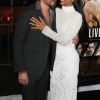 Zoe Saldana et son mari Marco Perego - Avant-première du film "Live By Night" ("Ils vivent la nuit") au Chinese Theatre à Hollywood, Los Angeles, le 9 janvier 2017.