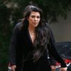 Kourtney Kardashian emmène son fils Mason à son cours d'art plastique, puis se rend dans un studio avec son garde du corps à Los Angeles, le 10 janvier 2017.