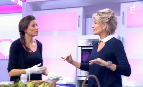 Sophie Davant lors de son émission C'est au programme sur France 2 le 13 janvier 2017