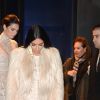 Kim Kardashian et Kendall Jenner sur le tournage d'une scène du film Ocean's 8 à Manhattan. New York, le 16 janvier 2017.