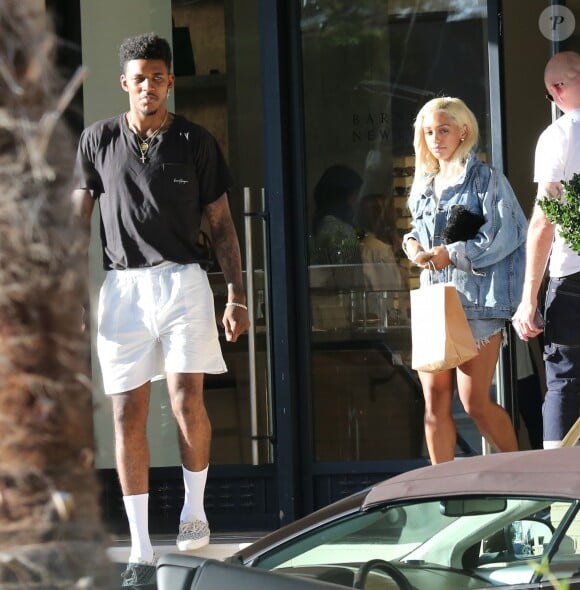 Exclusif - Nick Young fait du shopping avec sa nouvelle petite amie Paloma Ford à Beverly Hills, le 16 octobre 2016