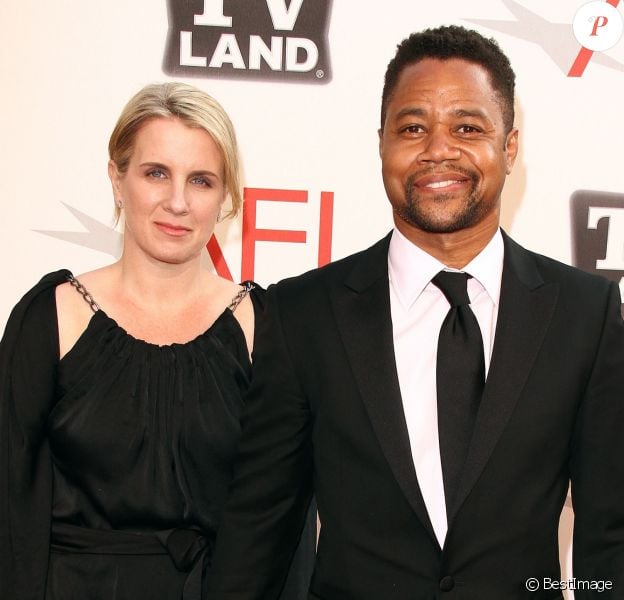 Cuba Gooding Jr. et Sara Kapfer aux "AFI's Annual Achievement Award" à Culver City le 9 juin 2011