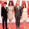 Catherine Zeta Jones, Michael Douglas et leurs enfants Dylan et Carys - Première du film "The Ant-Man" à Londres. Le 8 juillet 2015