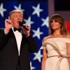Le 45e président des Etats-Unis Donald Trump et son épouse Melania lors du bal de l'investiture à Washington le 20 janvier 2017