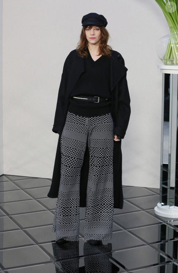 Céline Sallette - Défilé de mode "Chanel", collection Haute-Couture printemps-été 2017 au Grand Palais à Paris. Le 24 janvier 2017.