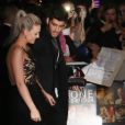 Perrie Edwards, Zayn Malik a l'after party du film "One Direction : This Is Us" a Londres, le 20 aout 2013.