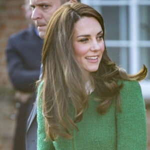 La duchesse Catherine de Cambridge visitait le 24 janvier 2017, en sa qualité de marraine d'East Anglia's Children Hospices (EACH), un hôpital pour enfants du Norfolk, à Quidenham.