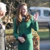 La duchesse Catherine de Cambridge visitait le 24 janvier 2017, en sa qualité de marraine d'East Anglia's Children Hospices (EACH), un hôpital pour enfants du Norfolk, à Quidenham.