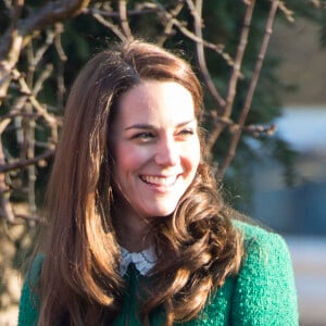 La duchesse Catherine de Cambridge visitait le 24 janvier 2017, en sa qualité de marraine d'East Anglia's Children Hospices (EACH), un hôpital pour enfants du Norfolk, à Quidenham.