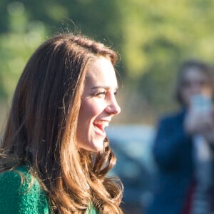 La duchesse Catherine de Cambridge visitait le 24 janvier 2017, en sa qualité de marraine d'East Anglia's Children Hospices (EACH), un hôpital pour enfants du Norfolk, à Quidenham.