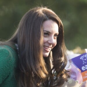 La duchesse Catherine de Cambridge visitait le 24 janvier 2017, en sa qualité de marraine d'East Anglia's Children Hospices (EACH), un hôpital pour enfants du Norfolk, à Quidenham.