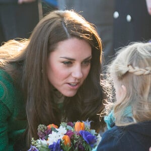 La duchesse Catherine de Cambridge visitait le 24 janvier 2017, en sa qualité de marraine d'East Anglia's Children Hospices (EACH), un hôpital pour enfants du Norfolk, à Quidenham.