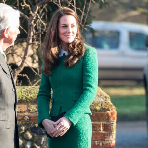 La duchesse Catherine de Cambridge visitait le 24 janvier 2017, en sa qualité de marraine d'East Anglia's Children Hospices (EACH), un hôpital pour enfants du Norfolk, à Quidenham.